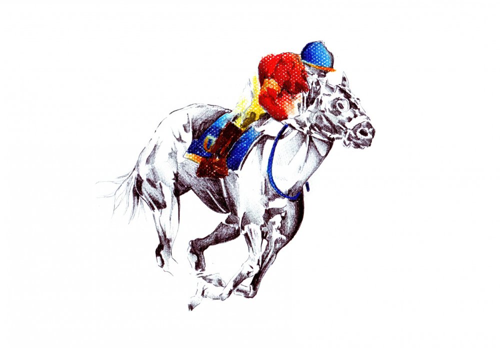 Galoppierendes Rennpferd von Kulik