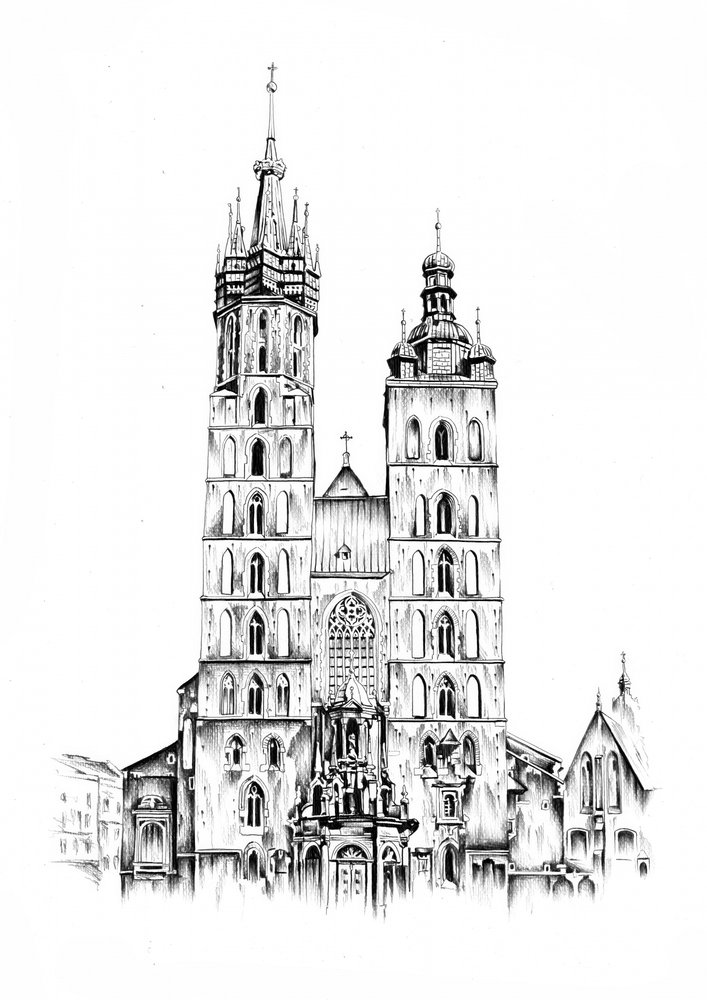 Historische Krakauer Kathedrale von Kulik