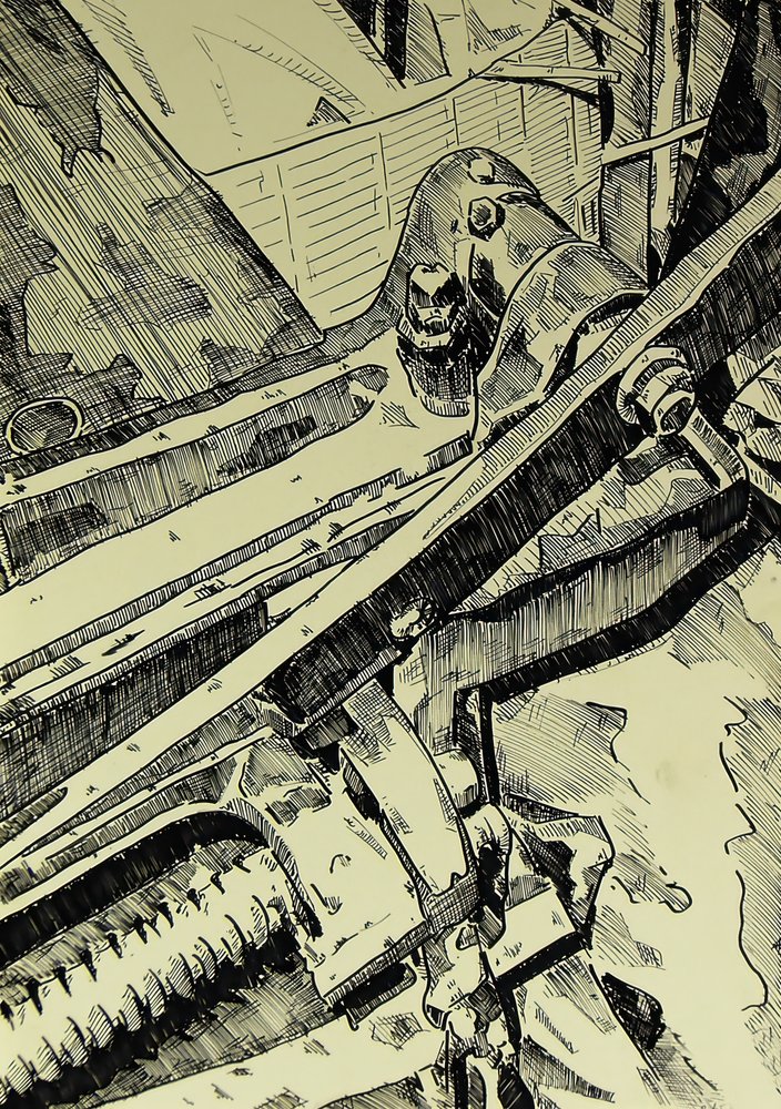 Detail einer Industriemaschine von Kulik