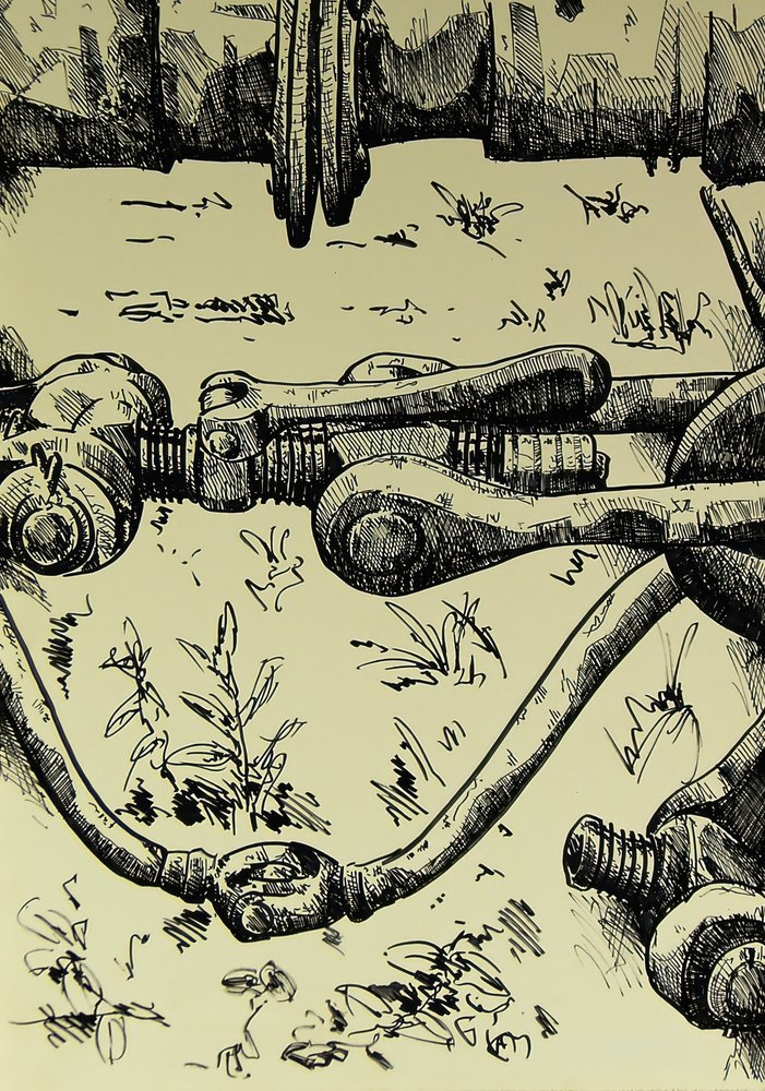Industrielle Naturillustration von Kulik