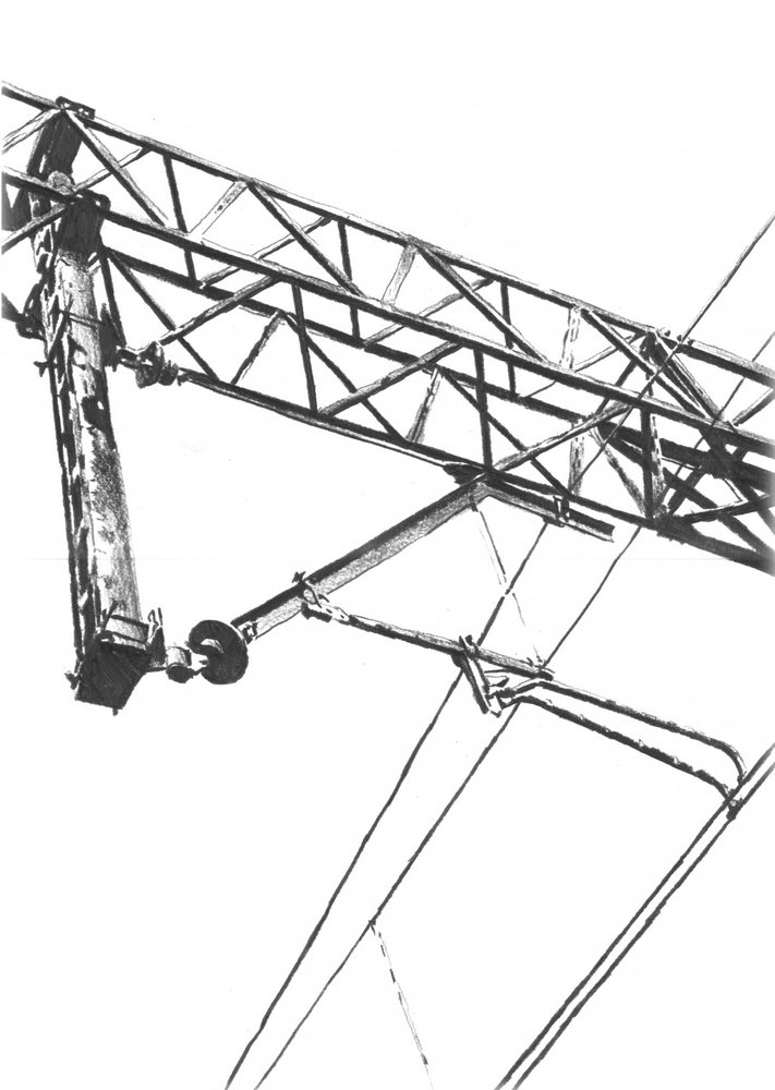 Industrielle Stromleitungen von Kulik