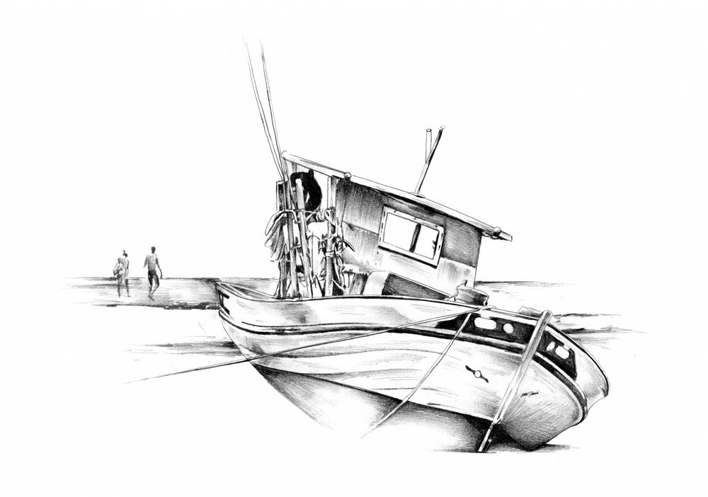 Ruhiges Uferboot von Kulik