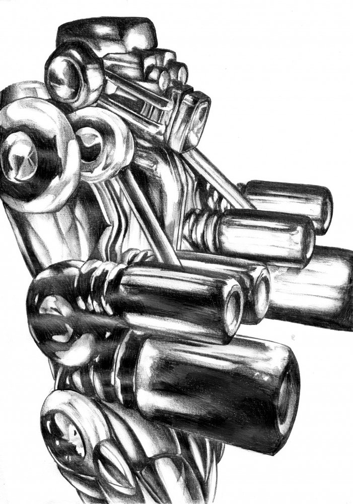 Reflektierende mechanische Komponenten von Kulik