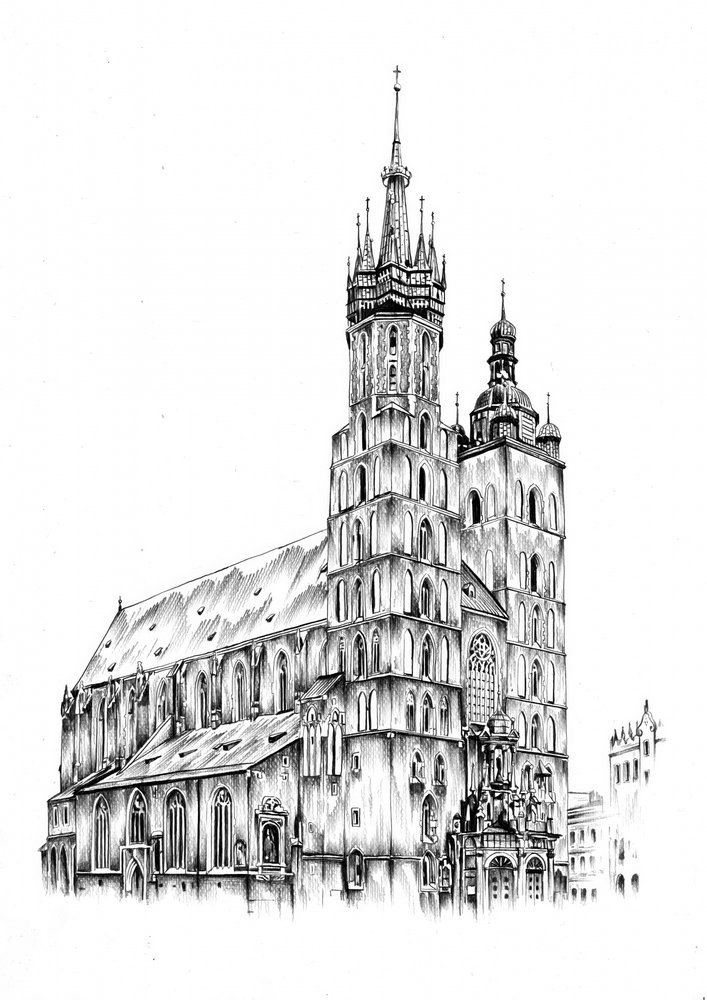 St. Marien Basilika Krakau von Kulik