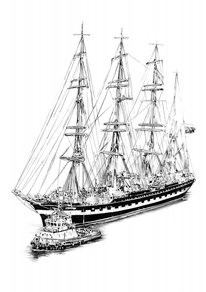 Großsegler und Schlepper von Kulik