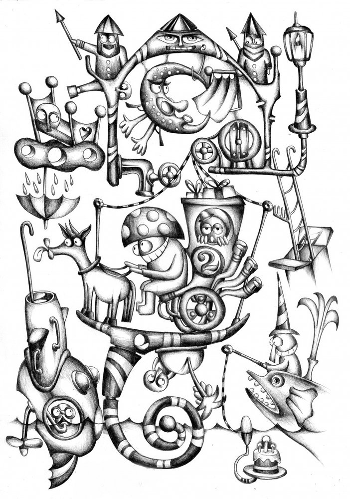 Verspielte Fantasiemaschine von Kulik