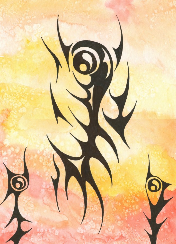 Yin-Yang-Stammesdesign von Kulik