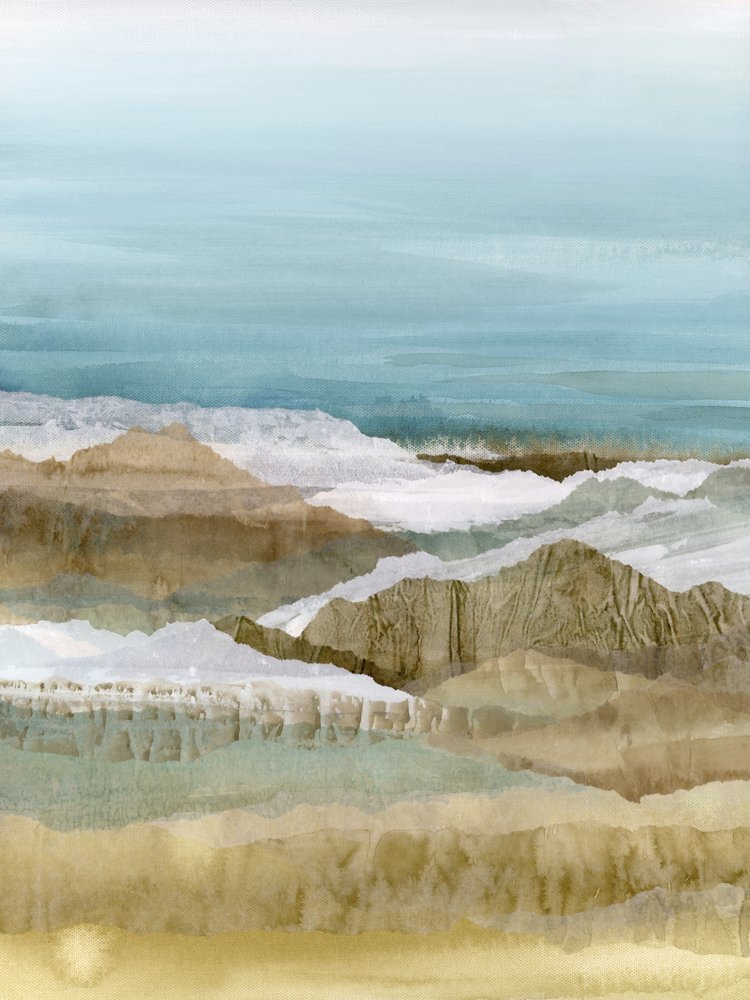 Abstrakte Bergschichten von Lara Eckerman