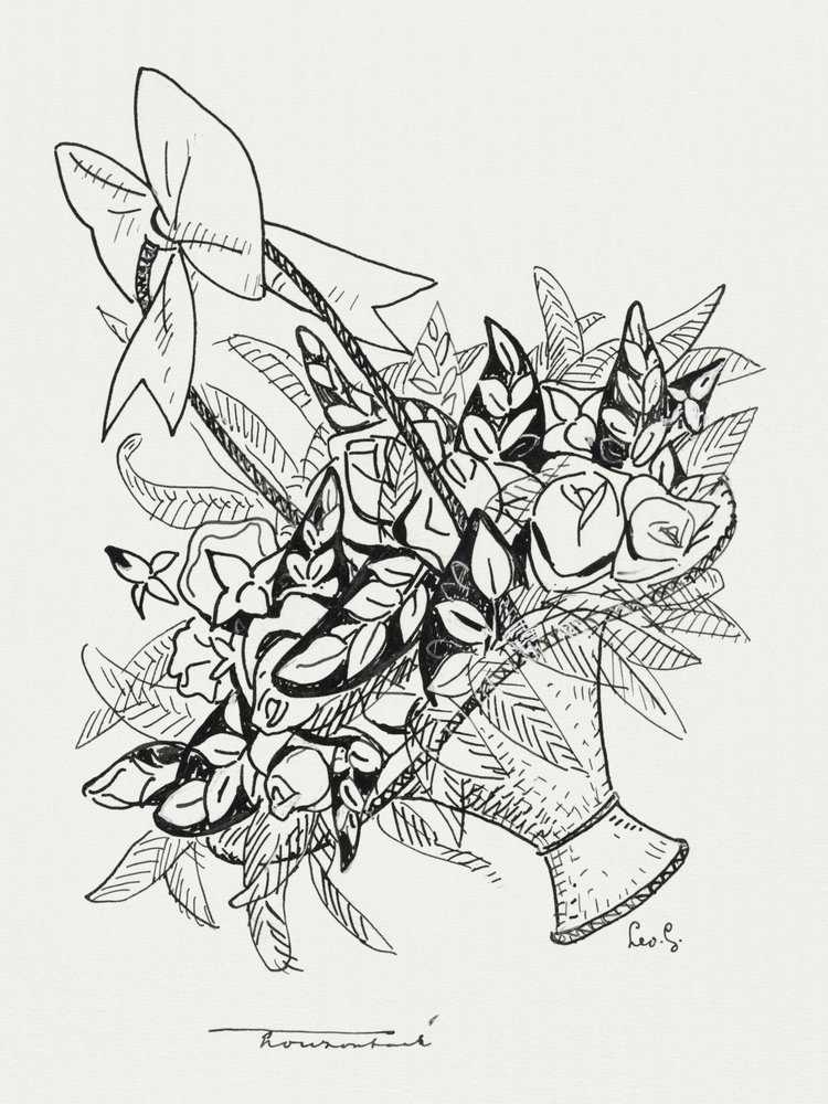 Korb mit Blumen (ca. 1891–1941) von Leo Gestel