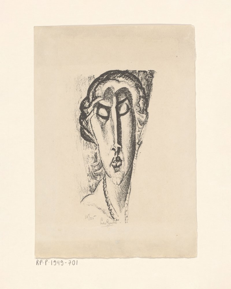 Porträt einer unbekannten Frau von Leo Gestel