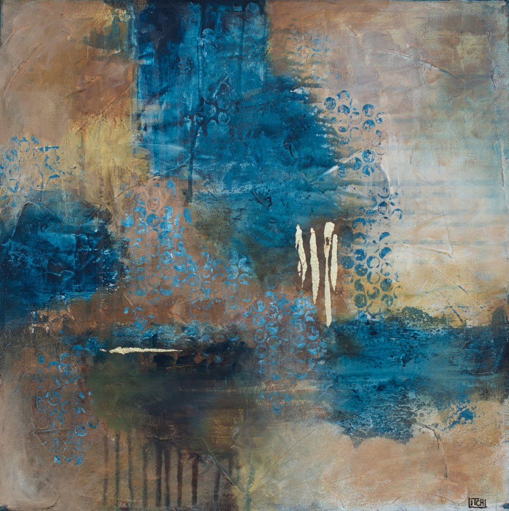 Tiefblaue abstrakte Texturen von Lillian Christiansson