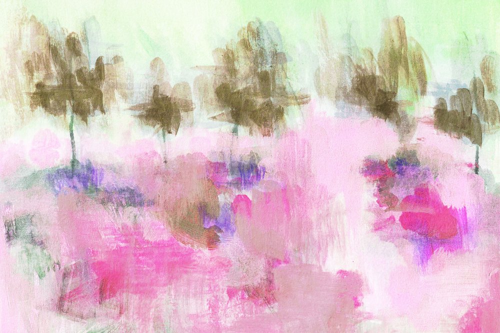 Träumerisches rosa Feld von Lori Ann Folz