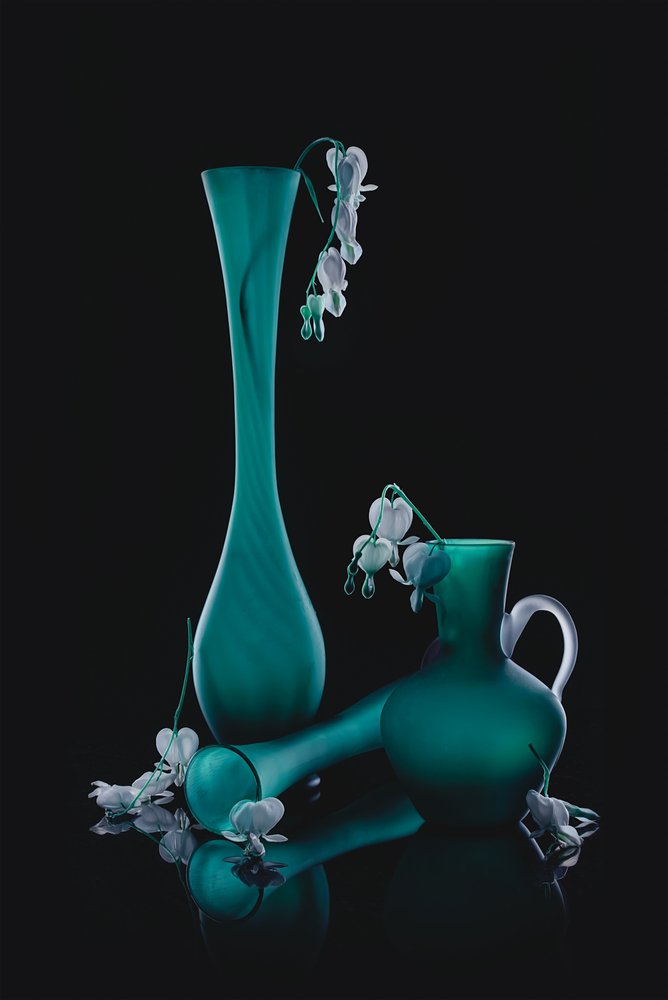 Blutendes Herz in Türkis von Lydia Jacobs