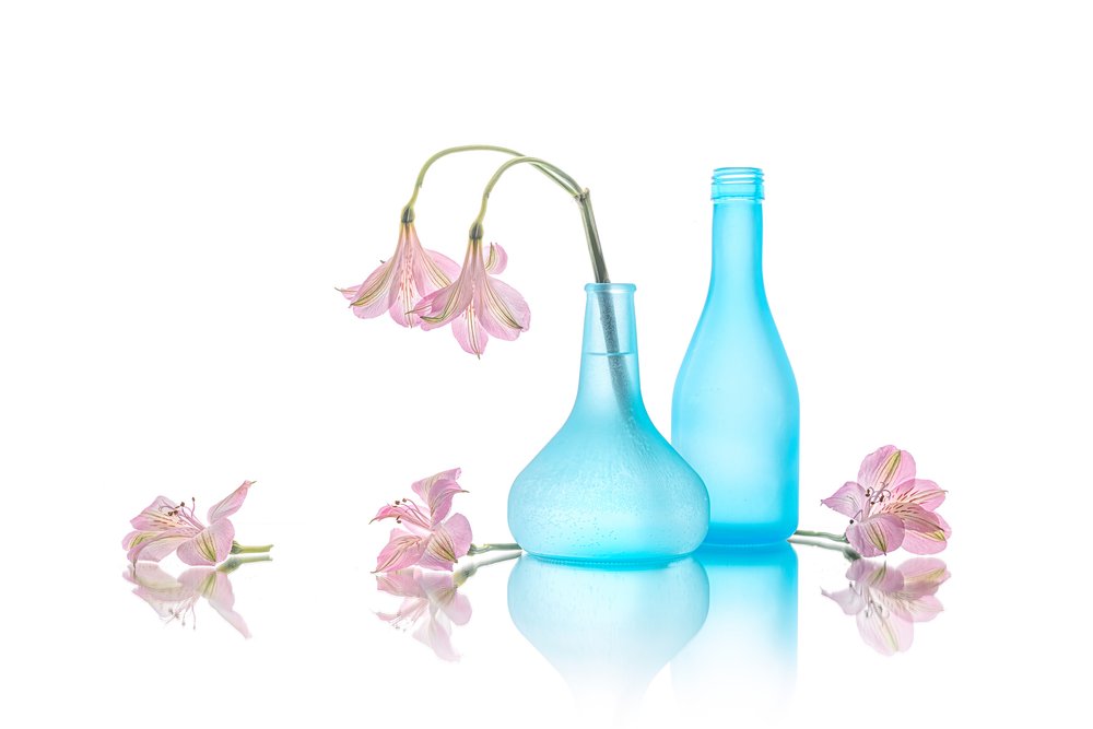 Weiche blaue Blumenvasen von Lydia Jacobs