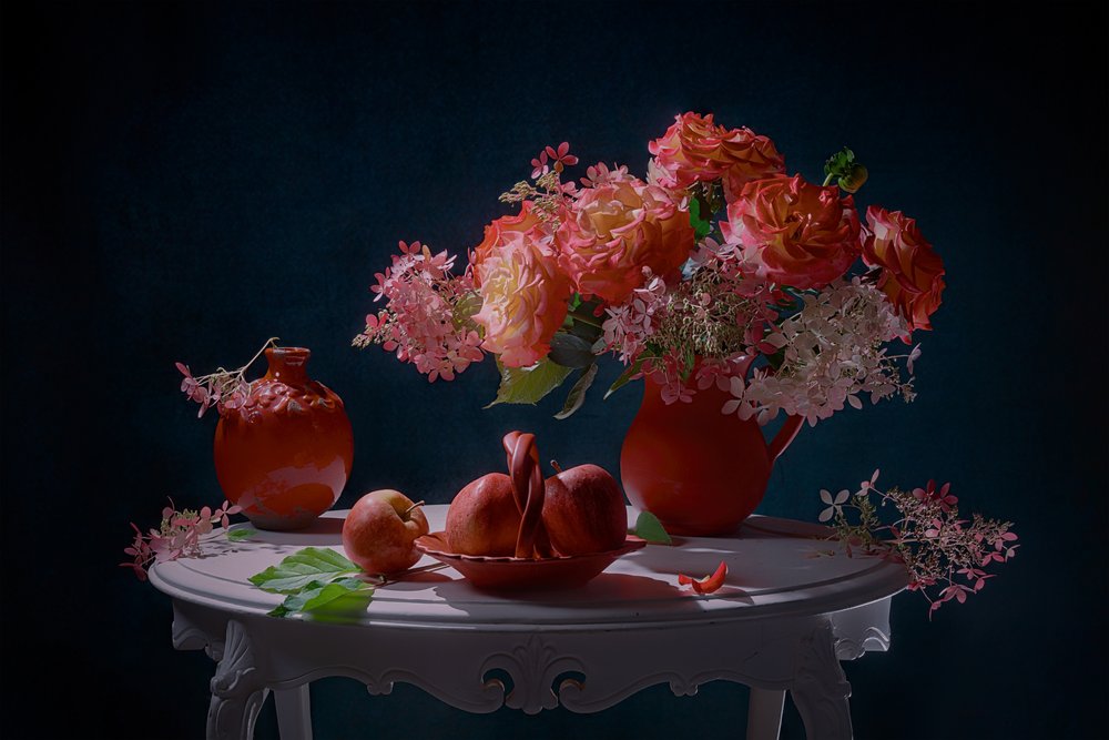 Lebendiges Blumen-Stillleben von Lydia Jacobs