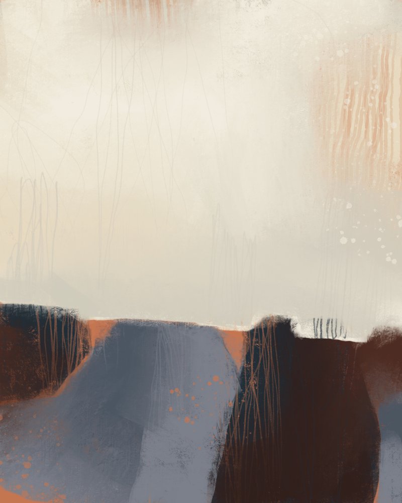 Erdiger Abstrakter Horizont von MANSI SAXENA