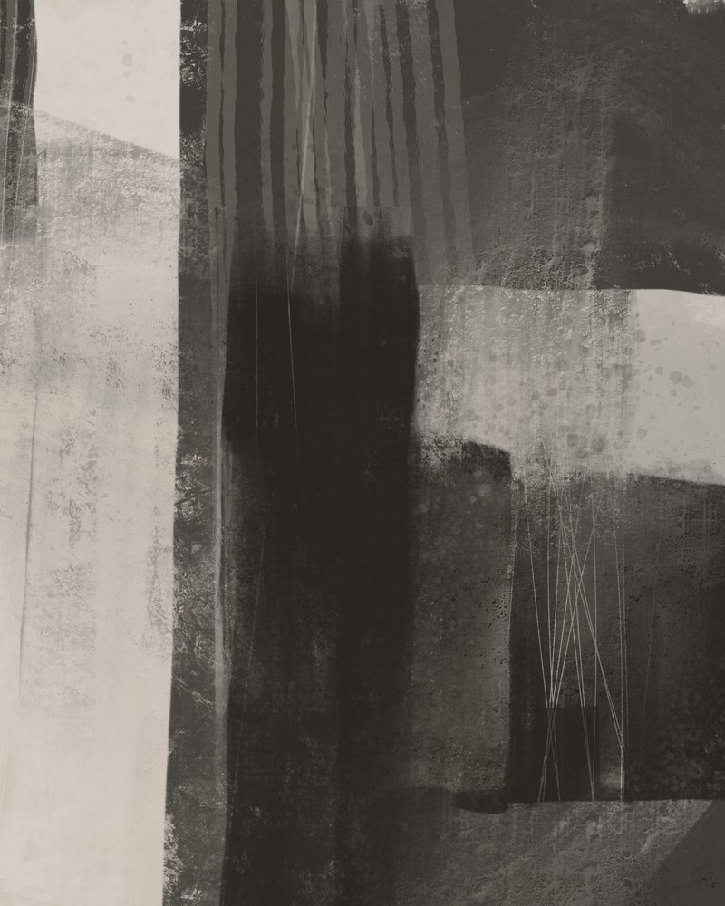 Monochrome abstrakte Texturen von MANSI SAXENA