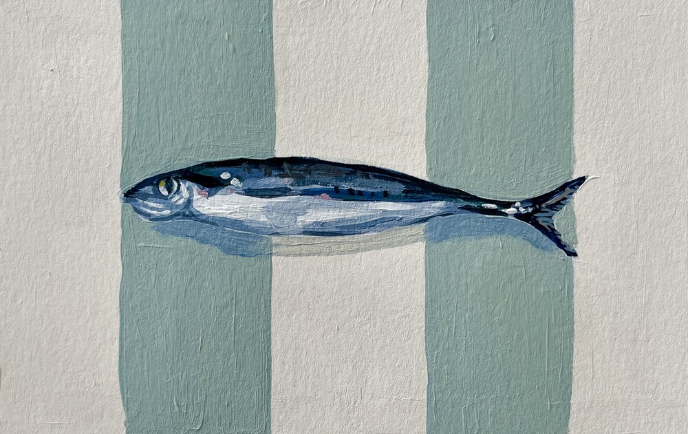 Blaue Fischstreifen von Madison Phipps