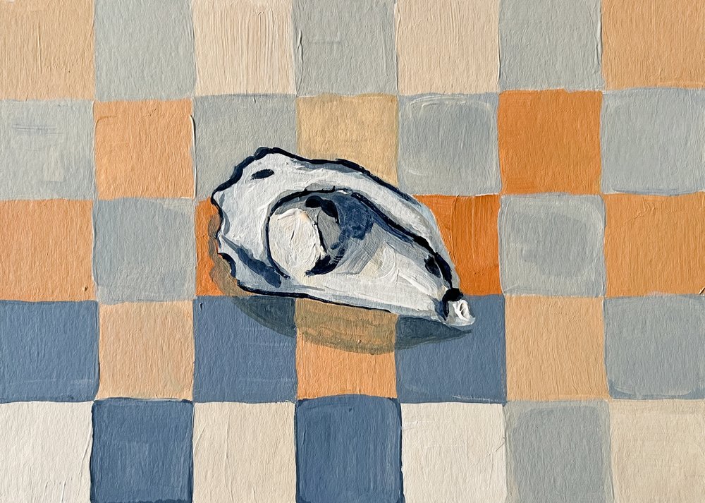 Austernschalen-Karomuster von Madison Phipps
