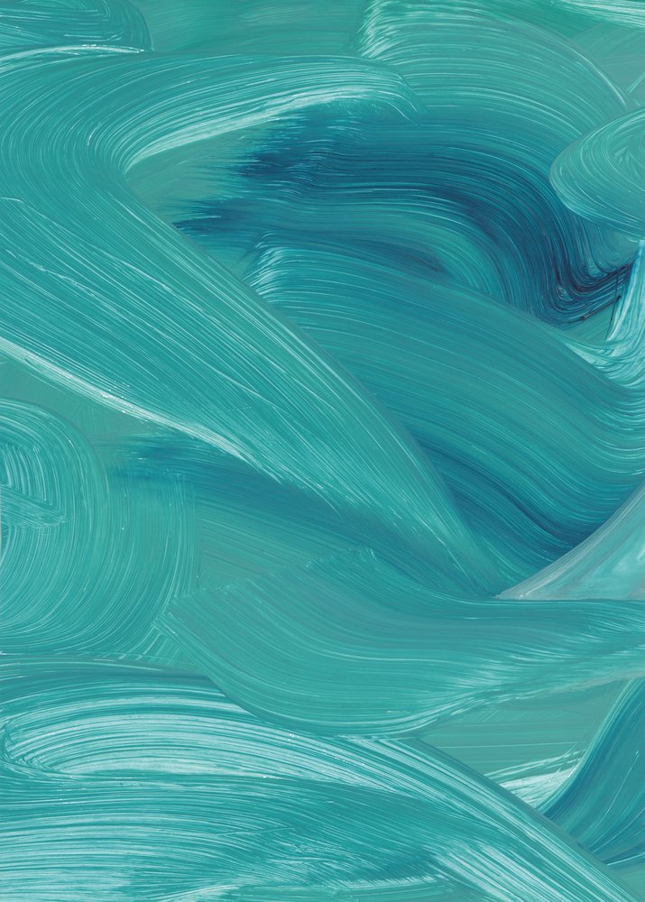 Teal Ozeanfluss von Maira Ribena