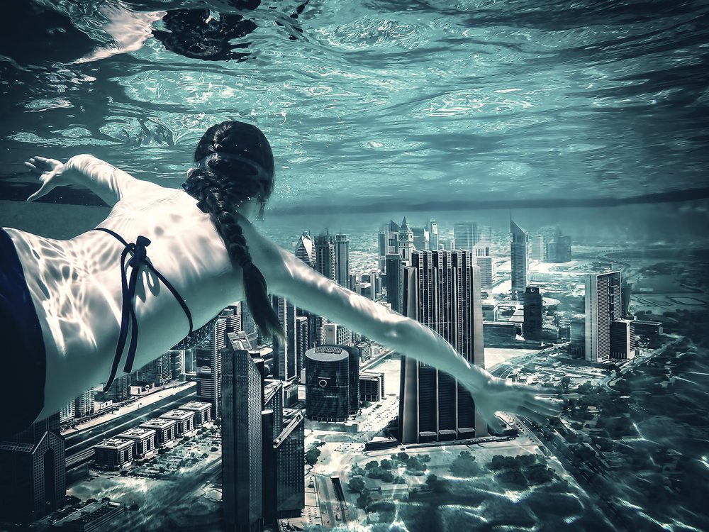 Unterwasserstadttraum von Marcus Hennen