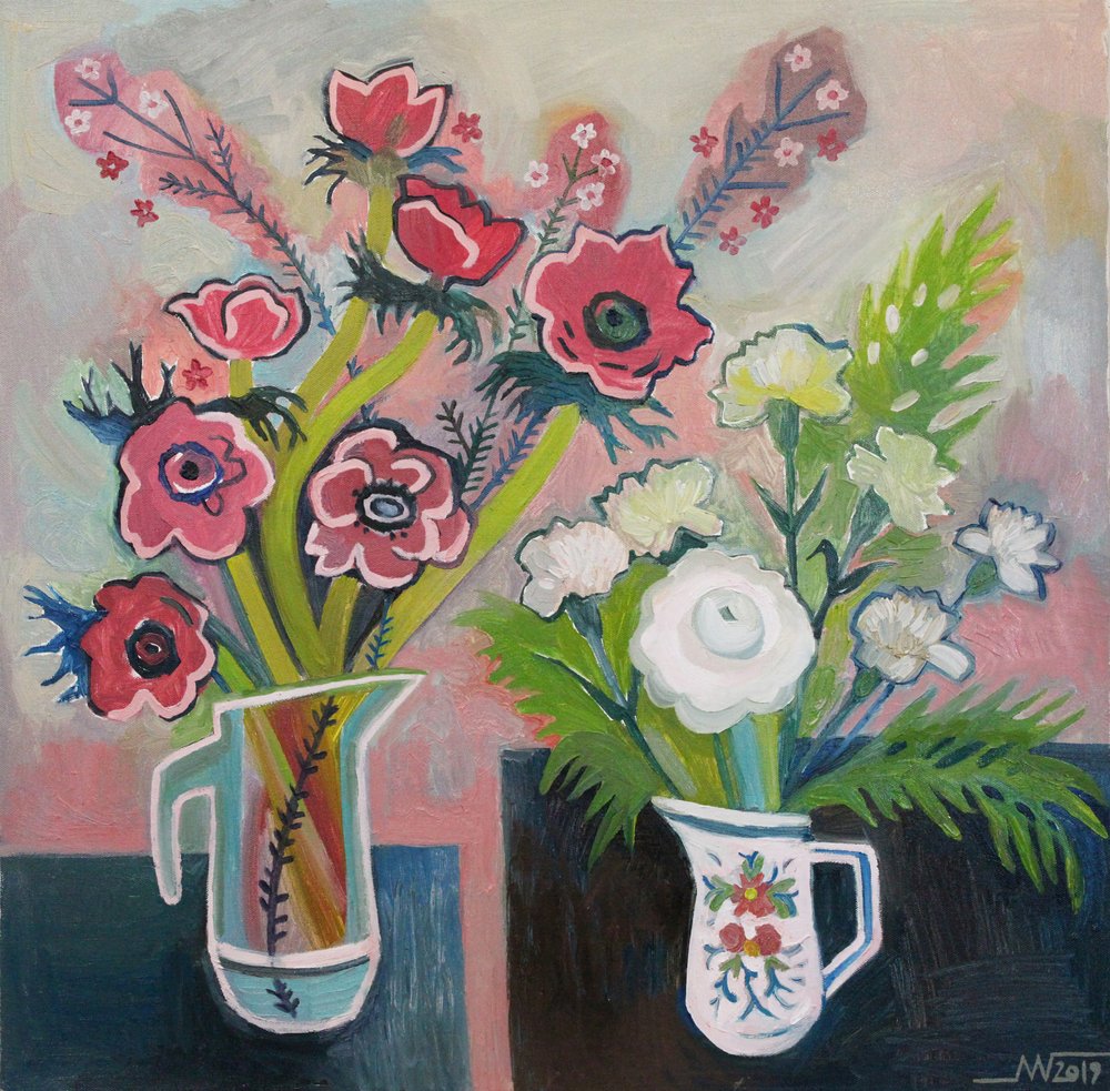 Lebendige Blumenkrüge von Marina Gorkaeva