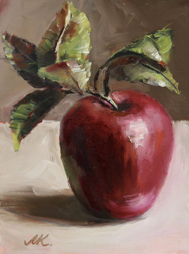 Lebendiger Roter Apfel von Marina Kozyr