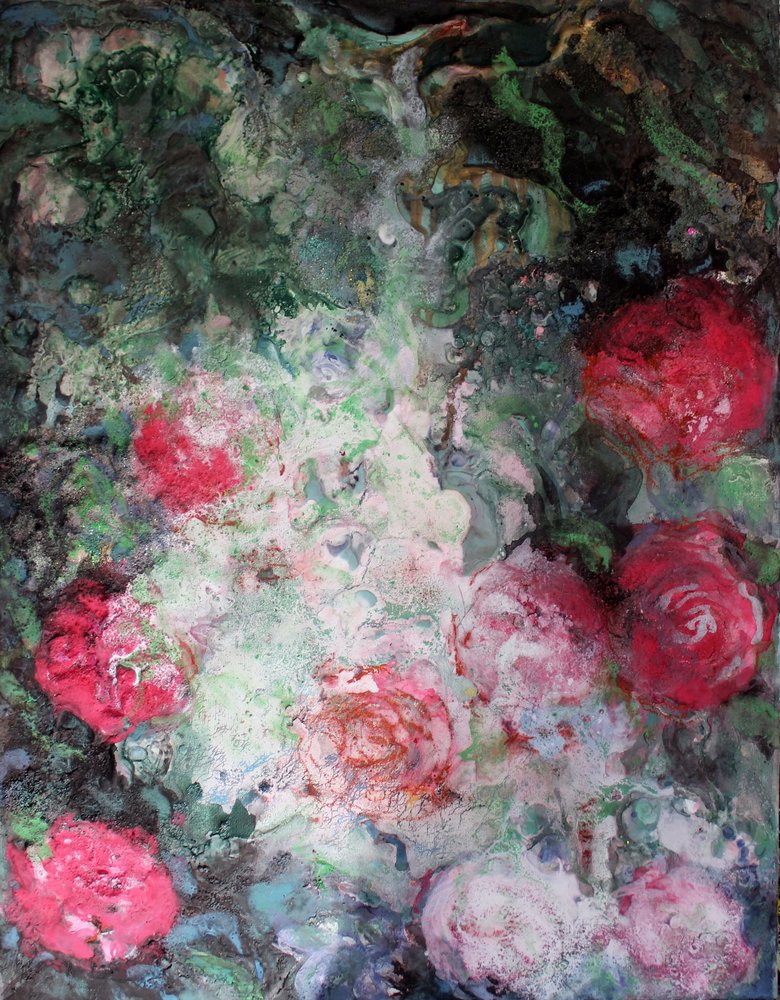Abstrakter Rosengarten von Marina Nelson