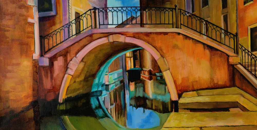 Venezianische Kanalbrücke von Maxine Shore