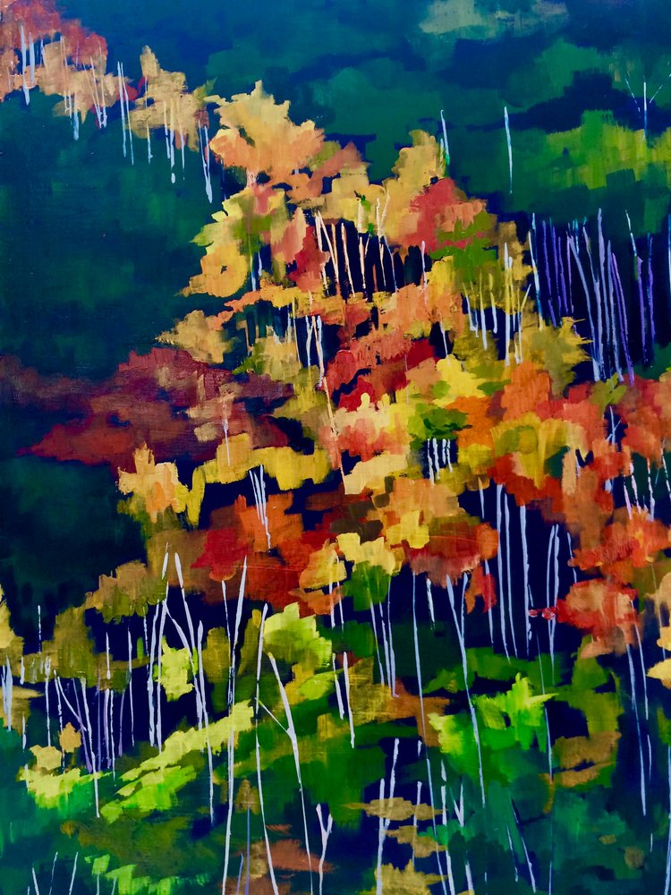 Lebendiger Herbstwald von Maxine Shore