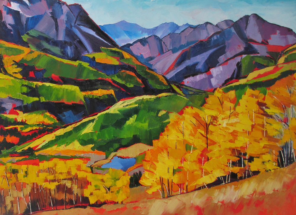 Lebendige Herbstberge von Maxine Shore