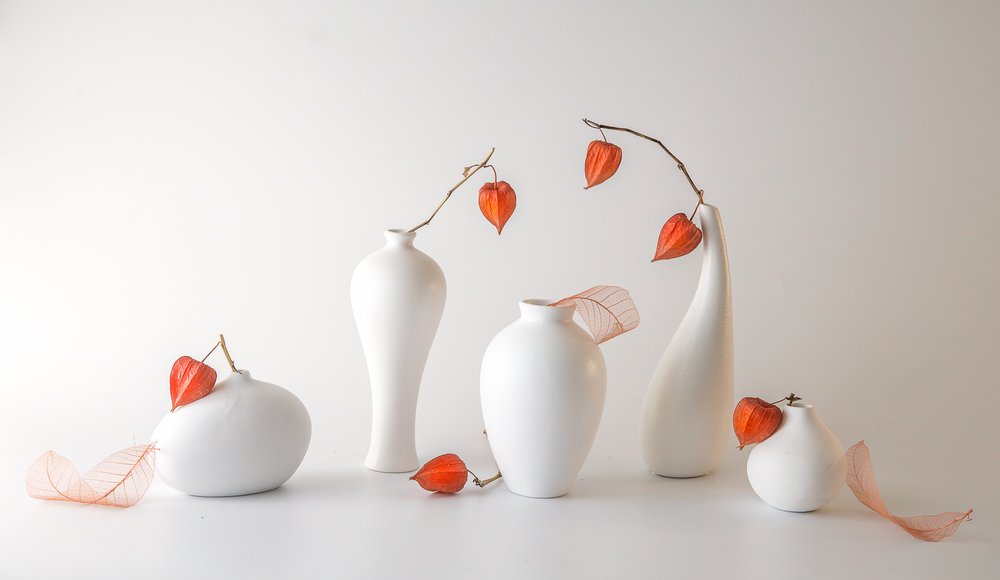 Oranges Physalis-Stillleben von May G