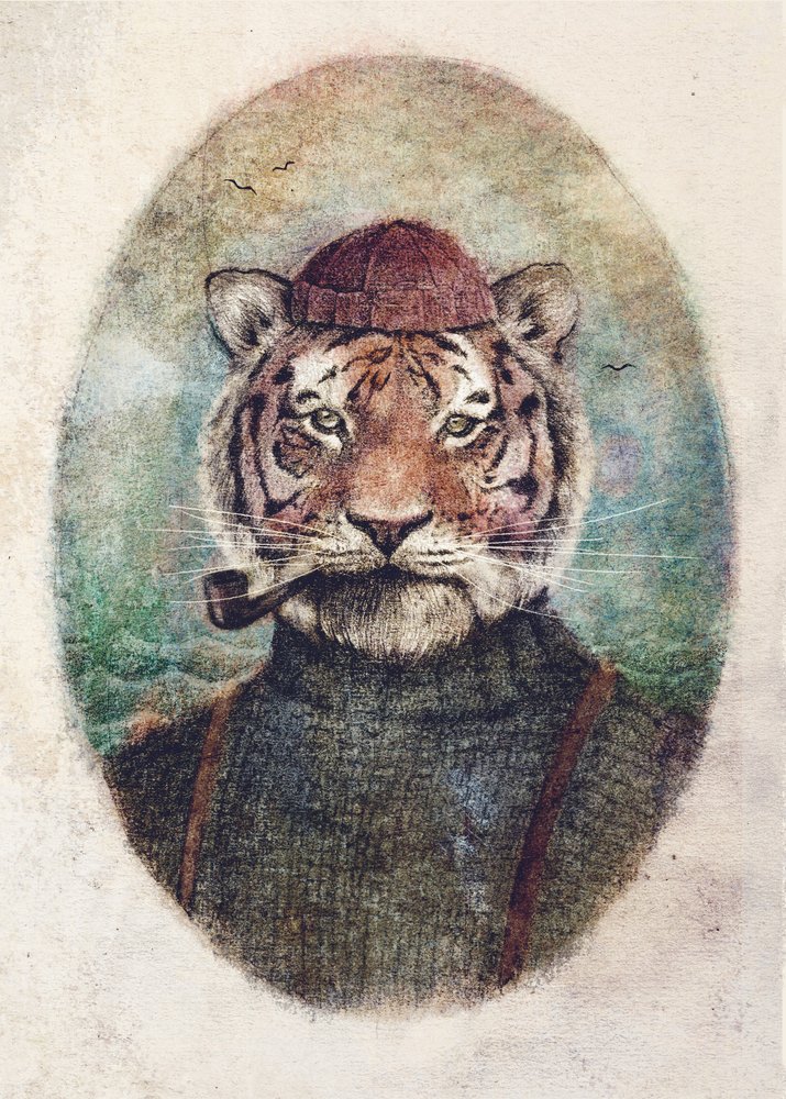 Gentleman-Tiger von Mike Koubou