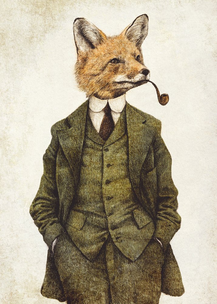 Der stilvolle Vintage-Fuchs von Mike Koubou