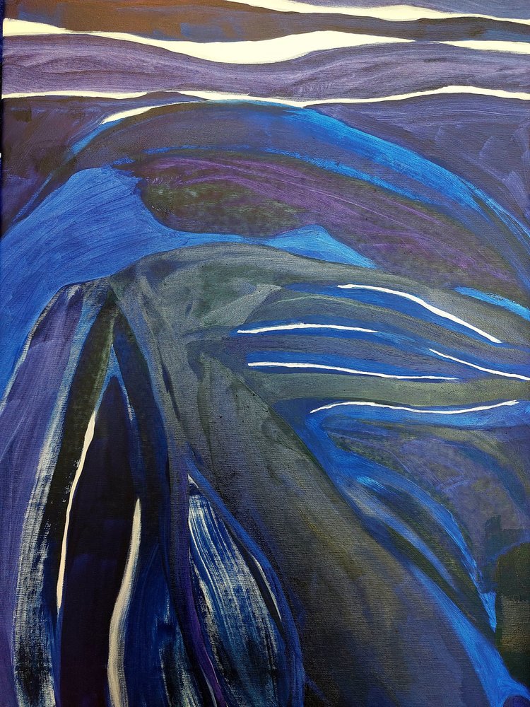 Tiefblaue Wellen von Monika Riethmueller