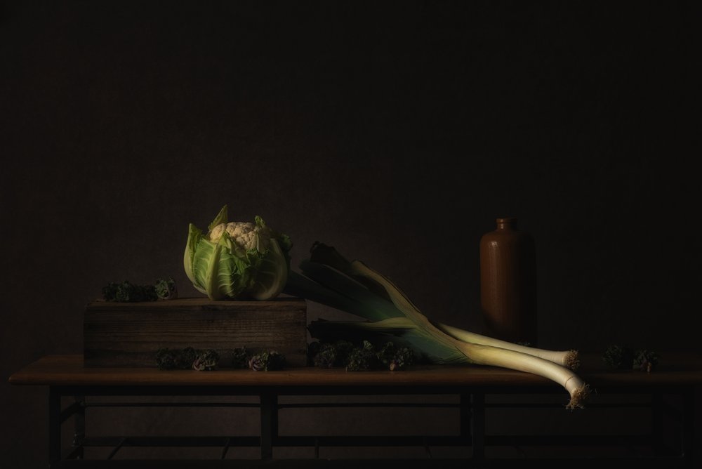 Dunkles Ernte-Stillleben von Monique van Velzen