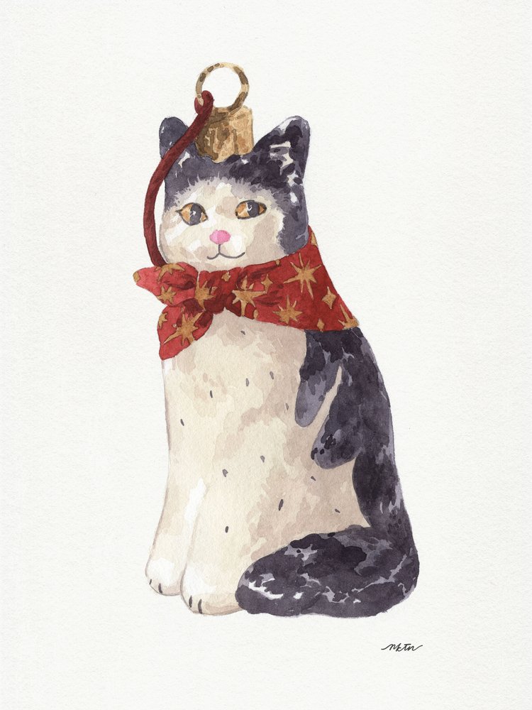 Weihnachtskatzenornament von NKTN