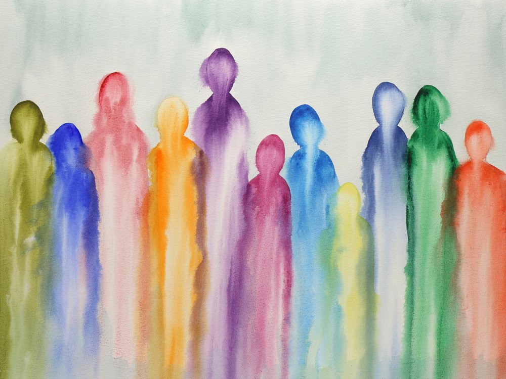 Bunte abstrakte Figuren von Natalie Bruns