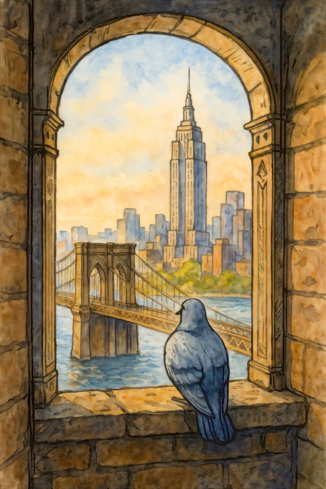 Taubenblick New York von Natalie Bruns