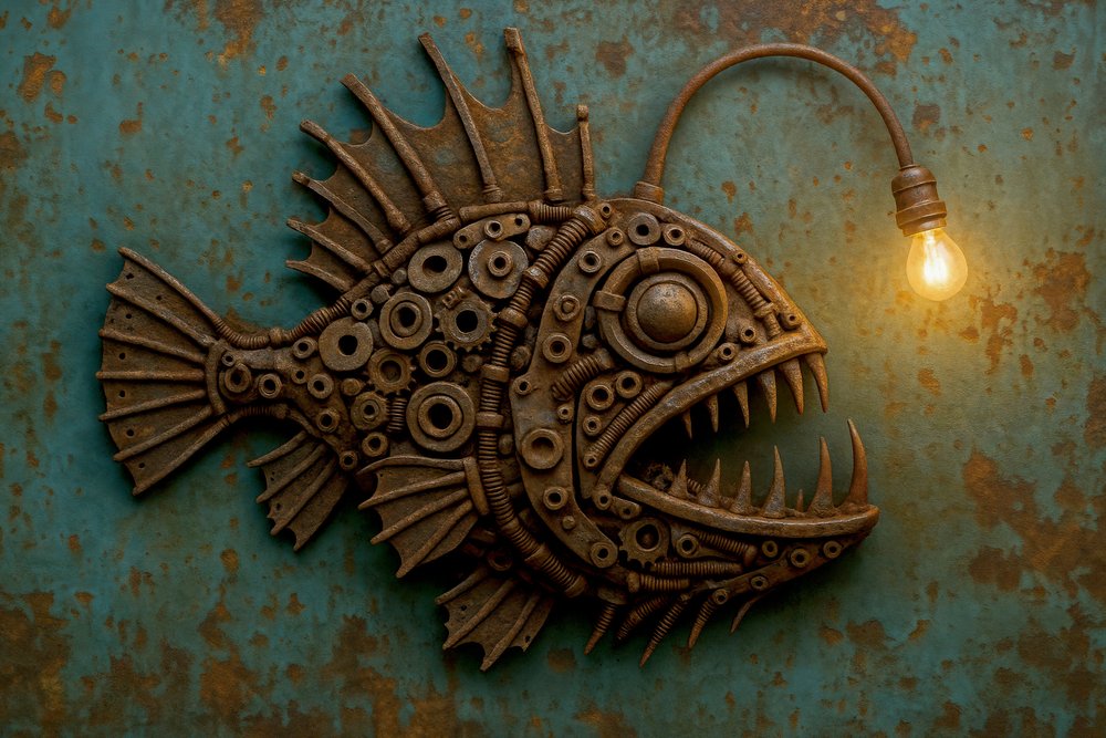 Steampunk-Anglerfisch-Licht von Natalie Bruns