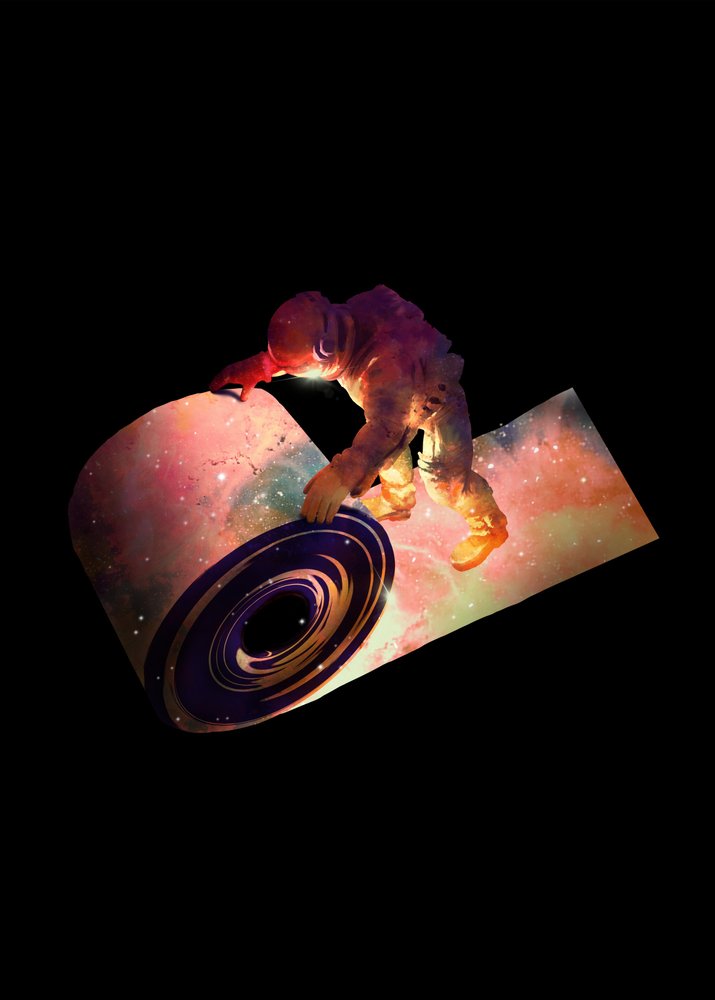 Astronaut rollt das Universum von Nicebleed