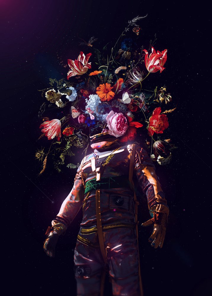 Kosmischer Garten Astronaut von Nicebleed