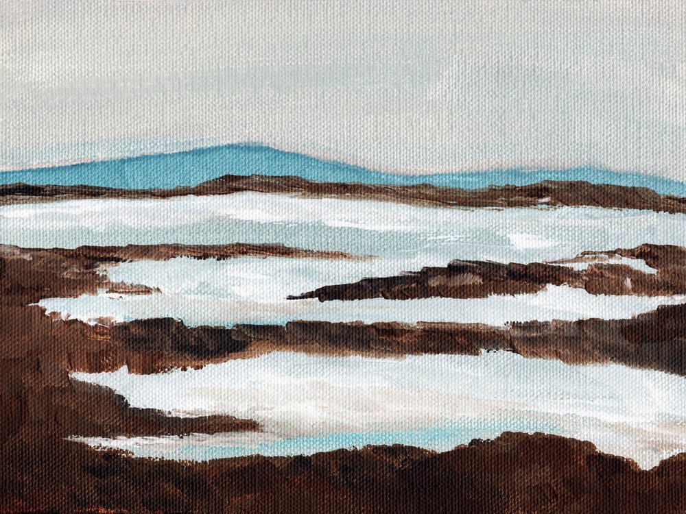 Abstrakter Winterfluss von Nikita Jariwala