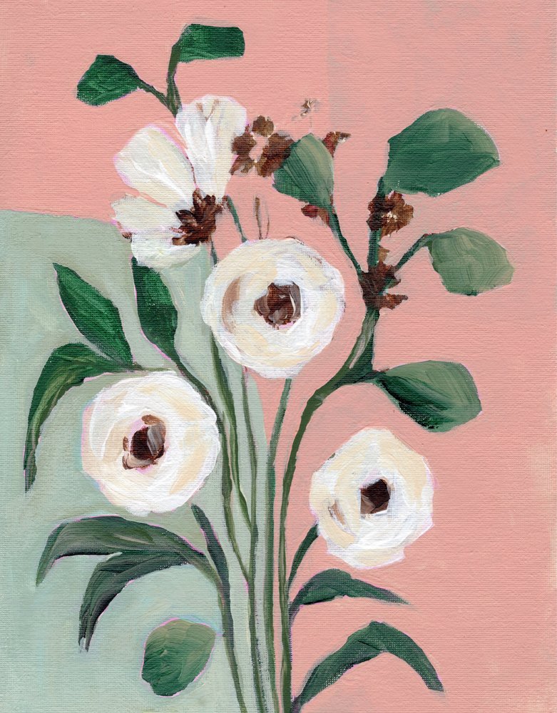 Errötende botanische Blüten von Nikita Jariwala