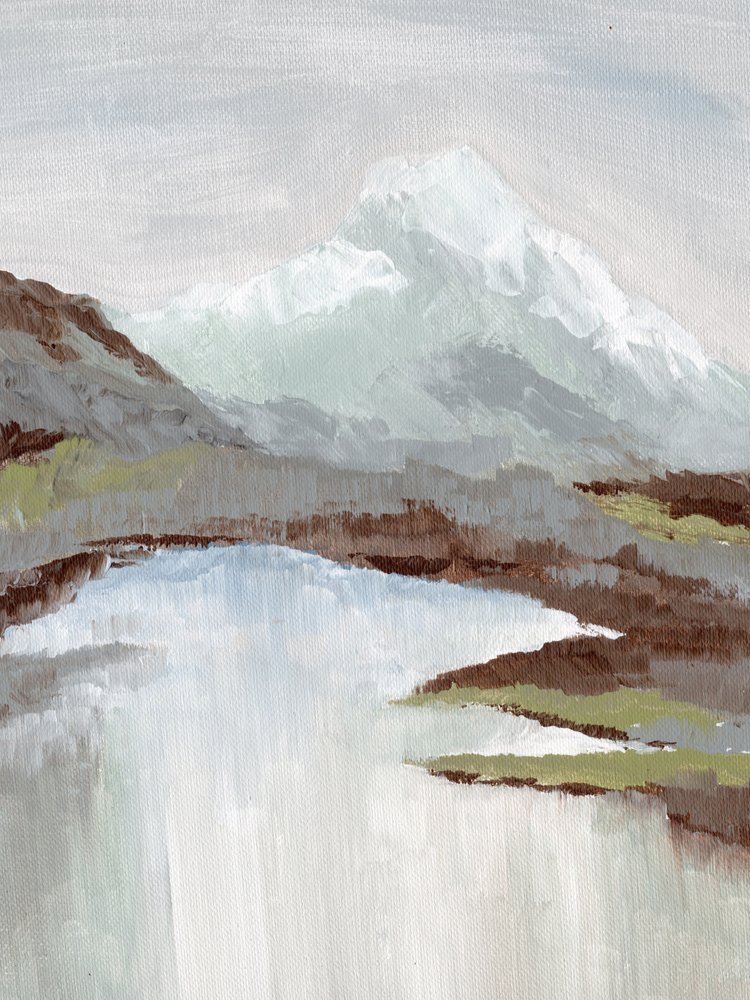 Nebliger Bergsee von Nikita Jariwala