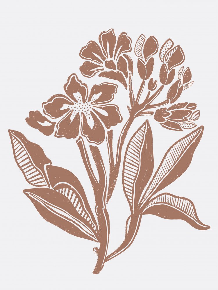 Rustikale Blumenillustration von Nikita Jariwala