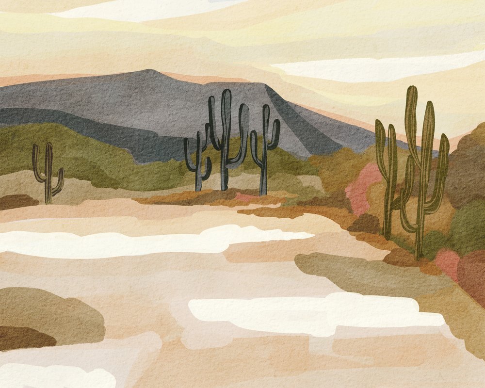 Saguaro-Wüstenruhe von Nikita Jariwala