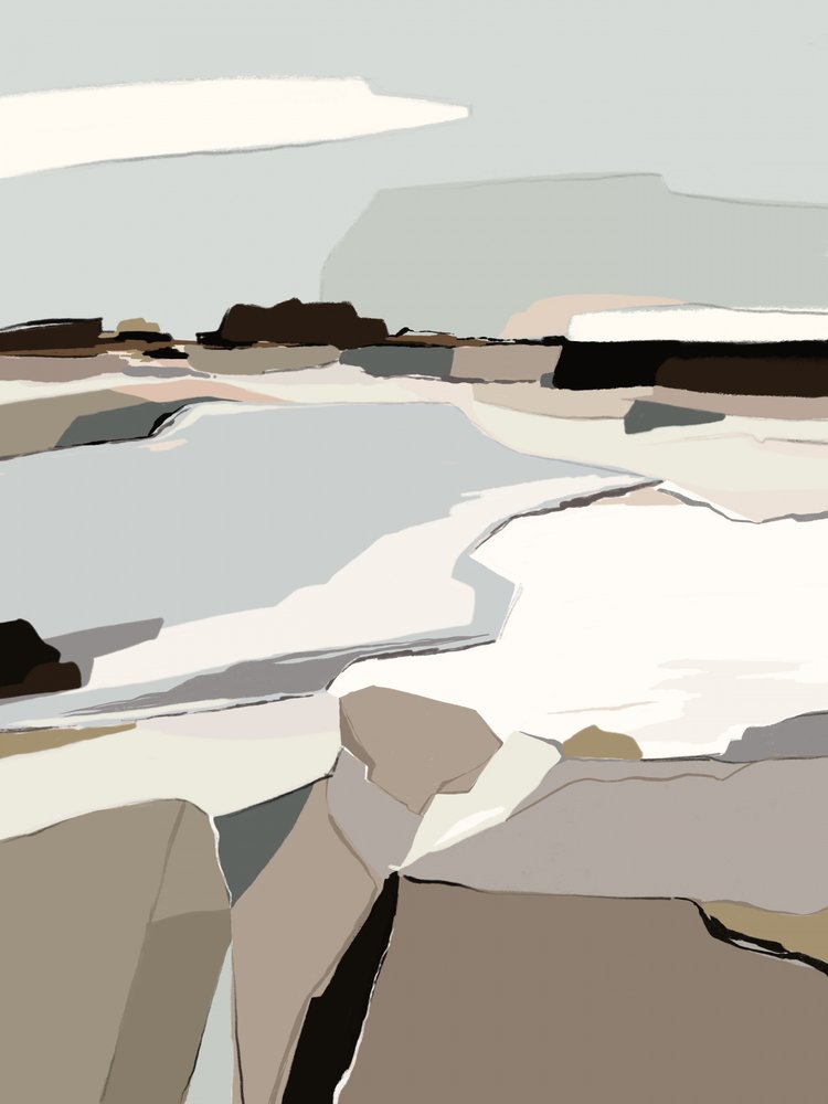 Serene Abstrakte Landschaft von Nikita Jariwala