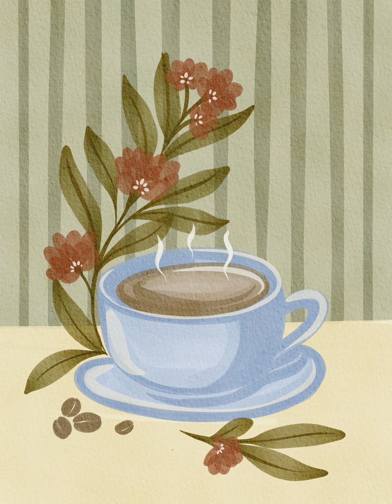 Dampfende Kaffee-Blüte von Nikita Jariwala