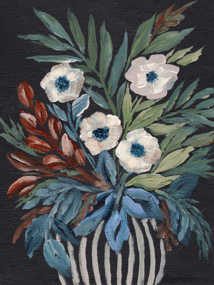 Lebhaftes Anemonenbouquet von Nikita Jariwala